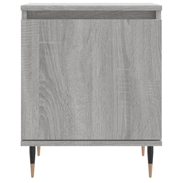 ARDEBO.de - Nachttisch Grau Sonoma 40x30x50 cm Holzwerkstoff