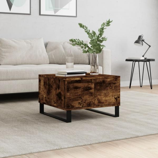 ARDEBO.de - Couchtisch Räuchereiche 55x55x36,5 cm Holzwerkstoff