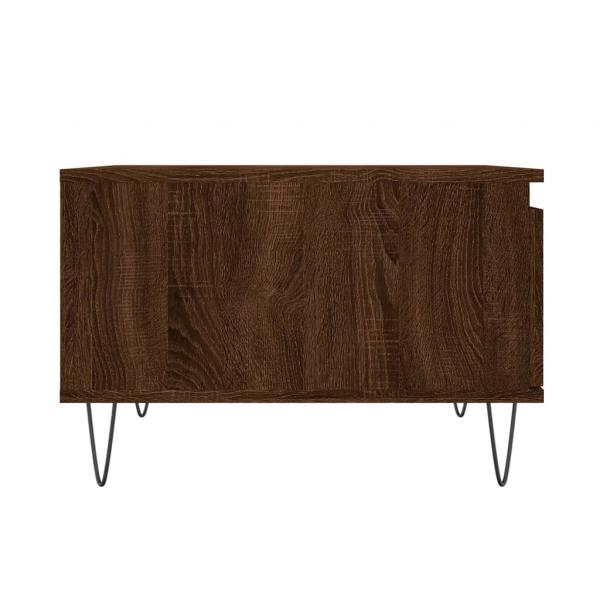 Couchtisch Braun Eichen-Optik 55x55x36,5 cm Holzwerkstoff