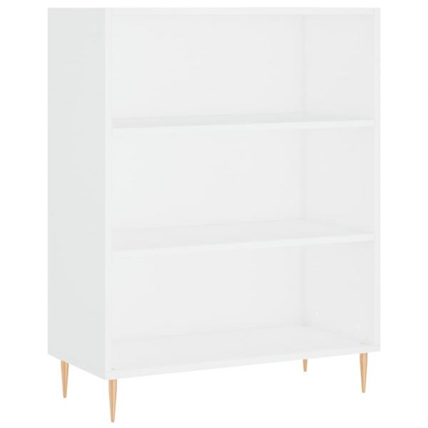 Bücherregal Weiß 69,5x32,5x90 cm Holzwerkstoff