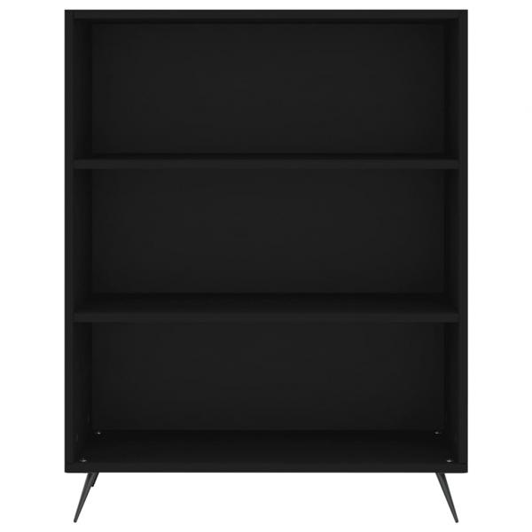 Bücherregal Schwarz 69,5x32,5x90 cm Holzwerkstoff