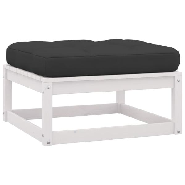 3-tlg. Garten-Lounge-Set mit Kissen Massivholz Kiefer