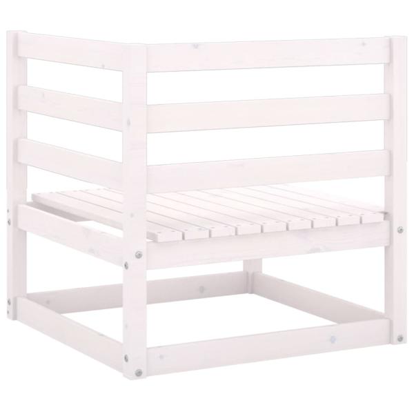 3-tlg. Garten-Lounge-Set mit Kissen Kiefer Massivholz
