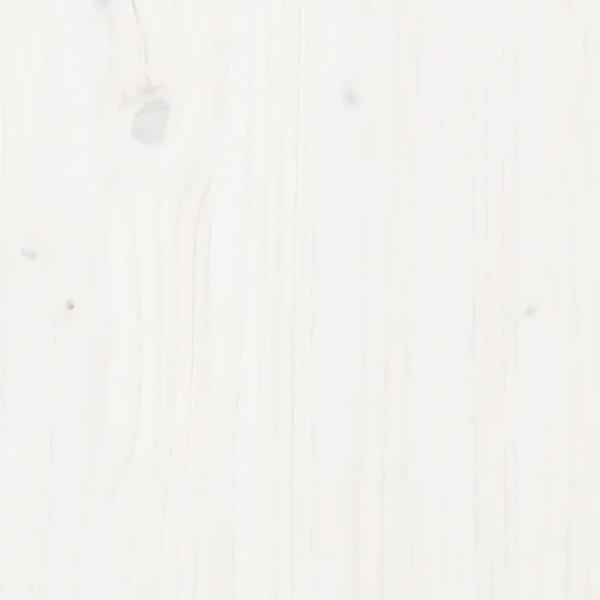 Tischplatte Weiß 100x50x2,5 cm Massivholz Kiefer Oval