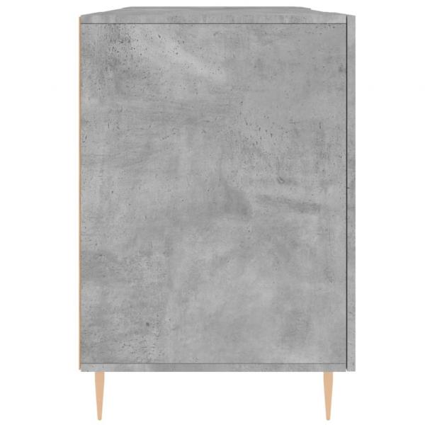 Schreibtisch Betongrau 140x50x75 cm Holzwerkstoff