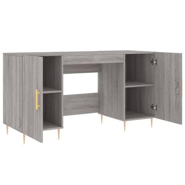 Schreibtisch Grau Sonoma 140x50x75 cm Holzwerkstoff