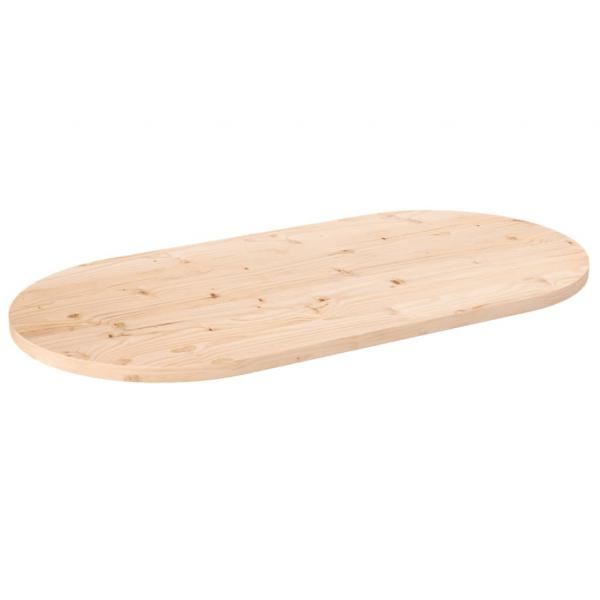 ARDEBO.de - Tischplatte 90x45x2,5 cm Massivholz Kiefer Oval