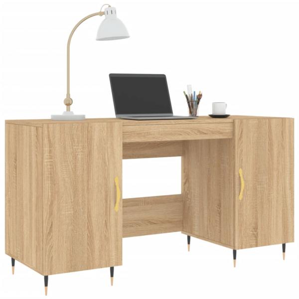 Schreibtisch Sonoma-Eiche 140x50x75 cm Holzwerkstoff