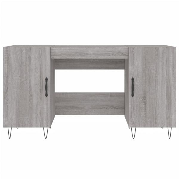 Schreibtisch Grau Sonoma 140x50x75 cm Holzwerkstoff