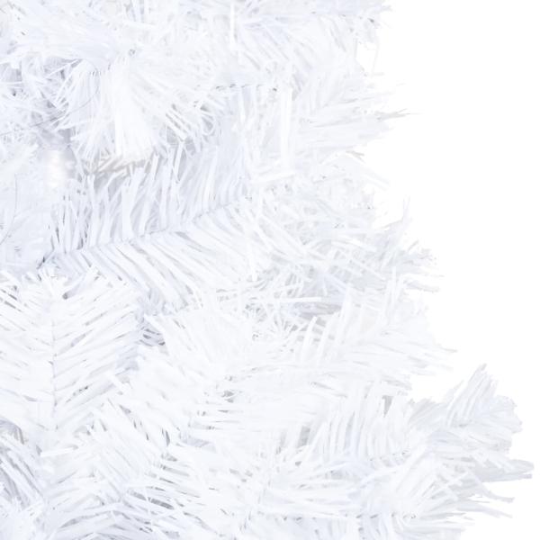 Künstlicher Weihnachtsbaum mit Dicken Zweigen Weiß 120 cm PVC