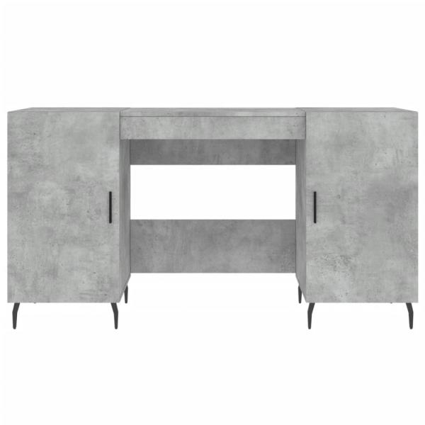 Schreibtisch Betongrau 140x50x75 cm Holzwerkstoff