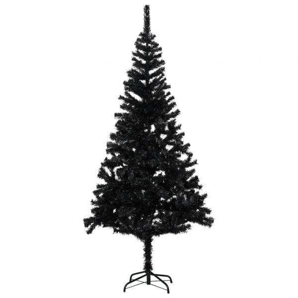 ARDEBO.de - Künstlicher Weihnachtsbaum mit Ständer Schwarz 240 cm PVC