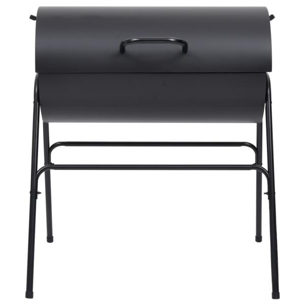 Grill mit 2 Grillrosten Schwarz 80x95x90 cm Stahl 