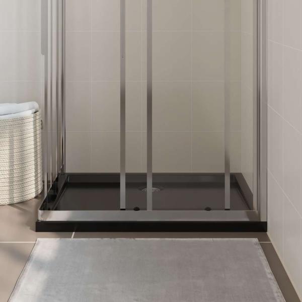 Duschtasse ABS Rechteckig Schwarz 70x90 cm