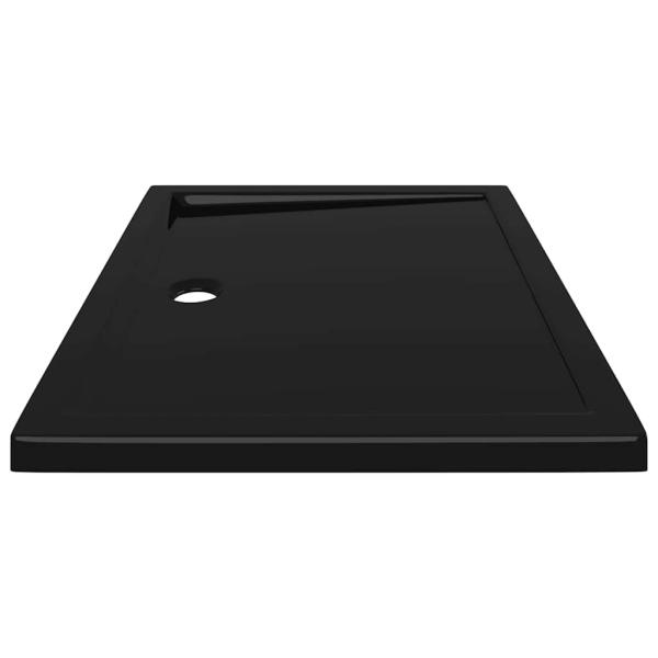 Duschtasse ABS Rechteckig Schwarz 80x100 cm