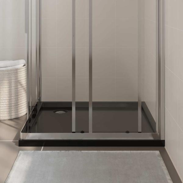 Duschtasse ABS Quadratisch Schwarz 90x90 cm 