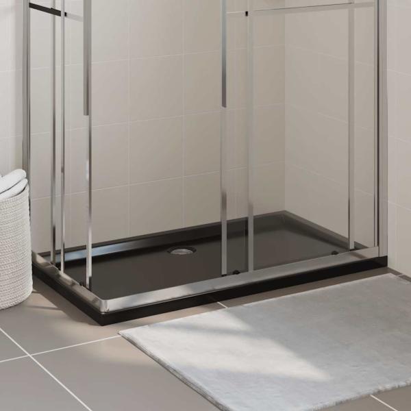 Duschtasse ABS Rechteckig Schwarz 70x120 cm
