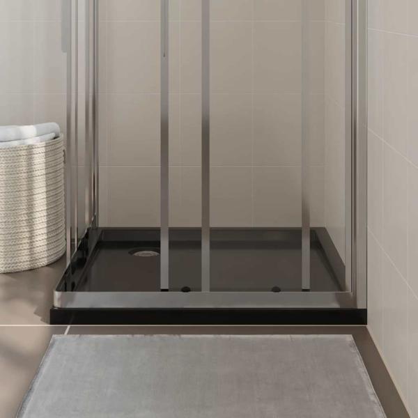 Duschtasse ABS Quadratisch Schwarz 80x80 cm 
