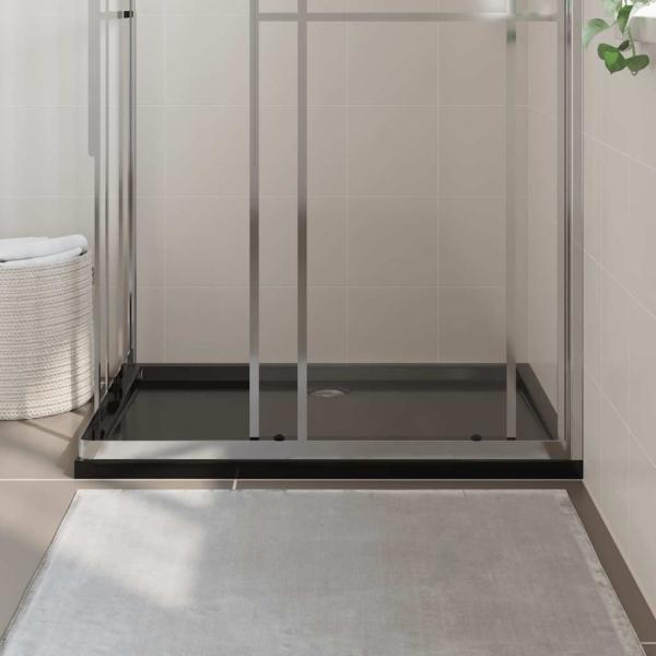 Duschtasse ABS Rechteckig Schwarz 80x110 cm
