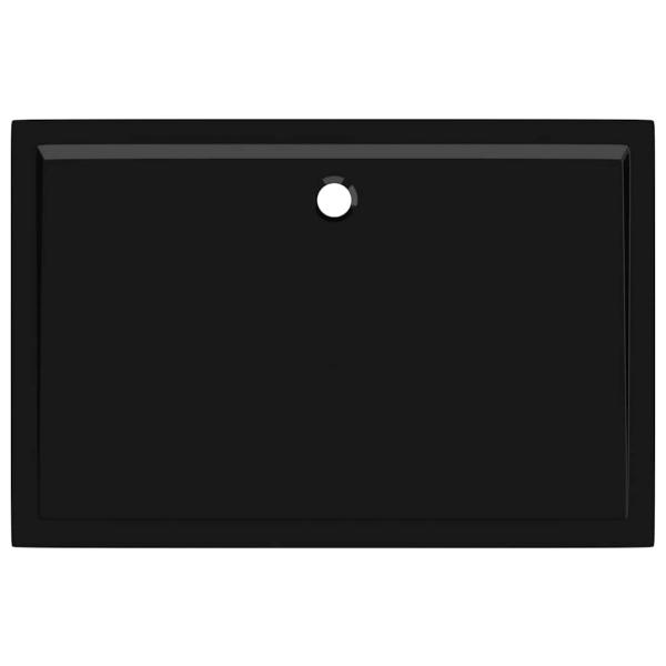 Duschtasse ABS Rechteckig Schwarz 80x120 cm