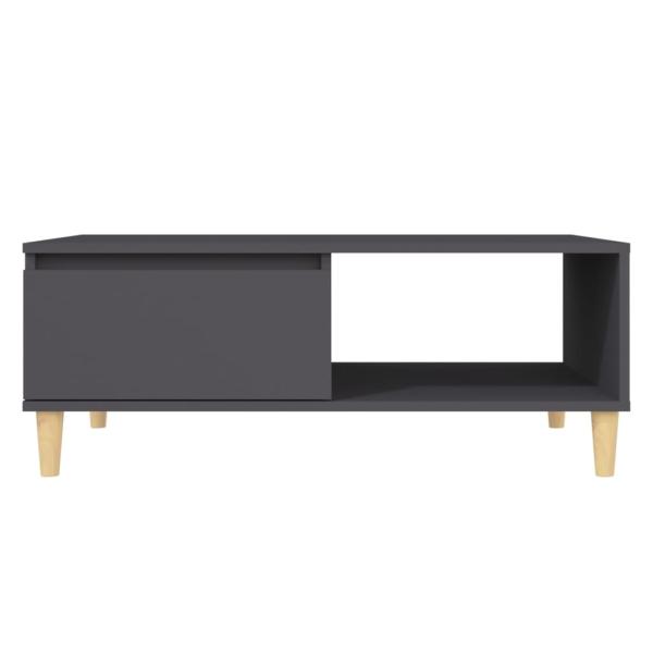 Couchtisch Grau 90x60x35 cm Holzwerkstoff