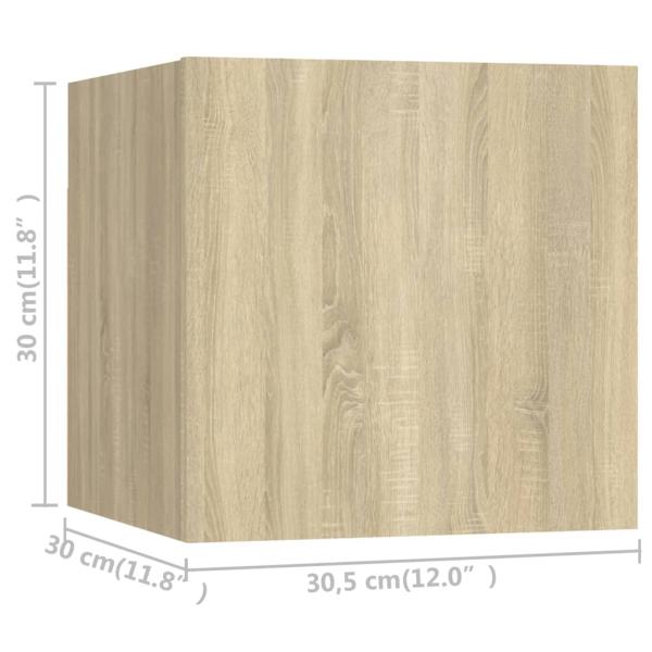 3-tlg. TV-Schrank-Set Sonoma-Eiche Holzwerkstoff