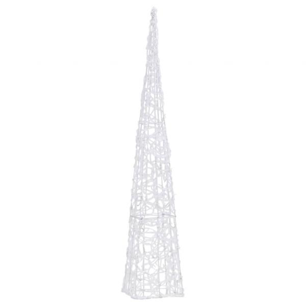 LED-Leuchtkegel Acryl Deko Kaltweiß 90 cm