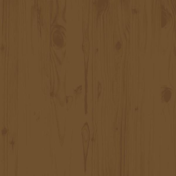 Garten-Mittelsofa Honigbraun Massivholz Kiefer