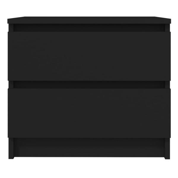 Nachttische 2 Stk. Schwarz 50x39x43,5 cm Holzwerkstoff