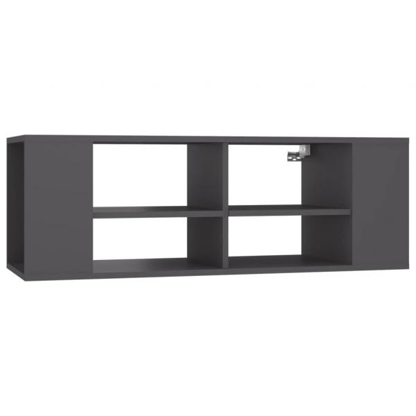TV-Wandschrank Grau 102x35x35 cm Holzwerkstoff