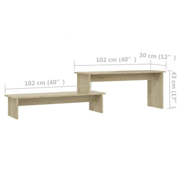 TV-Schrank Sonoma-Eiche 180x30x43 cm Holzwerkstoff