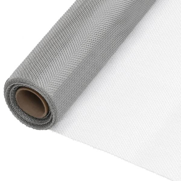 ARDEBO.de - Fliegengitter Edelstahl 112x500 cm Silbern