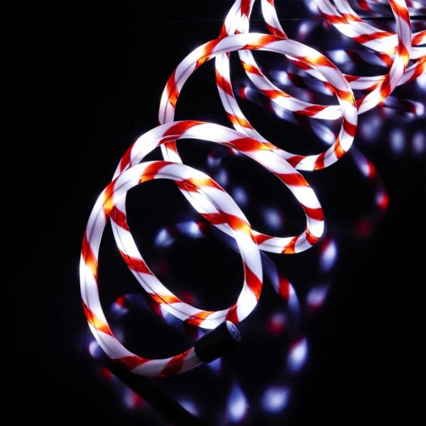 ARDEBO.de - HI Lichtschlauch Zuckerstange mit 120 LEDs 6 m