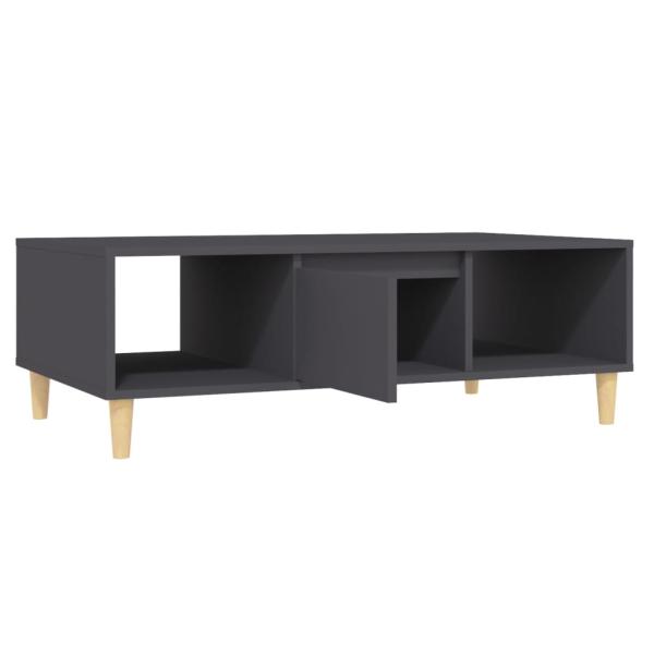 ARDEBO.de - Couchtisch Grau 103,5x60x35 cm Holzwerkstoff