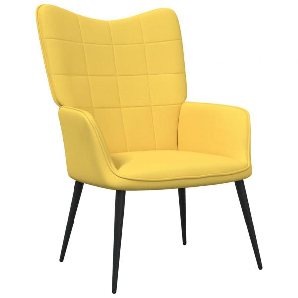 ARDEBO.de - Relaxsessel Senfgelb Stoff 
