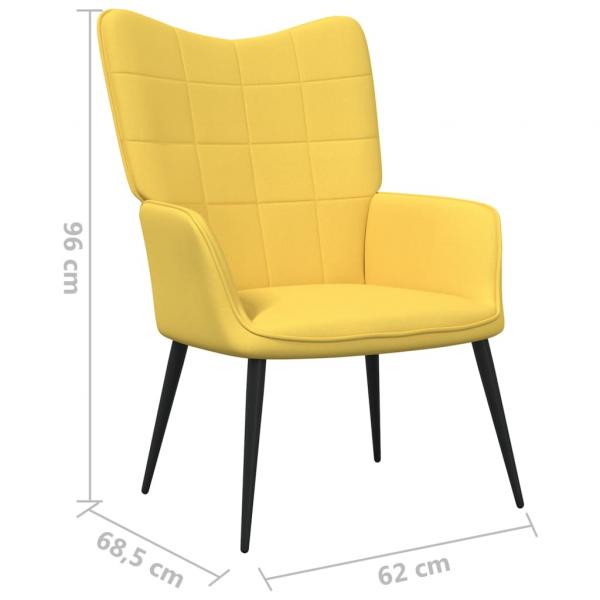 Relaxsessel Senfgelb Stoff 