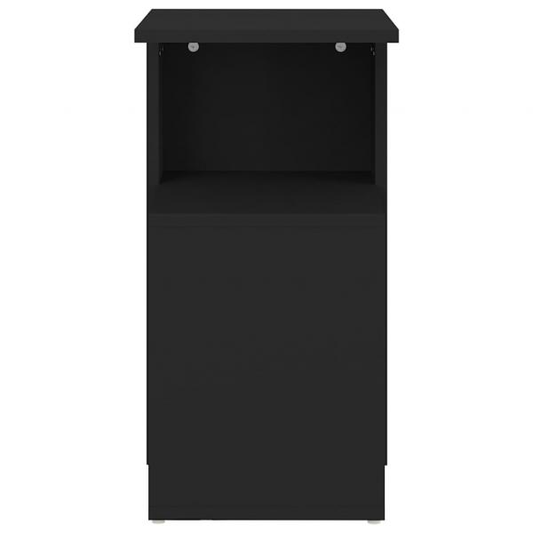 Beistelltisch Schwarz 36x30x56 cm Holzwerkstoff