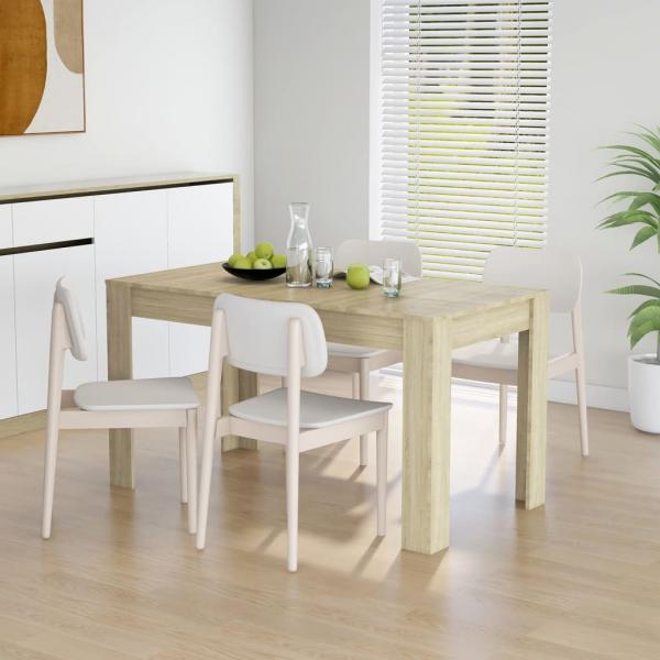 ARDEBO.de - Esstisch Sonoma-Eiche 140x74,5x76 cm Holzwerkstoff