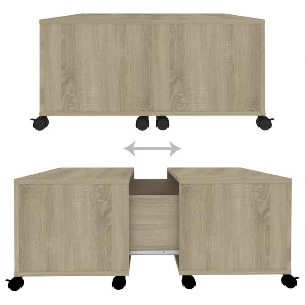 Couchtisch Sonoma-Eiche 75x75x38 cm Holzwerkstoff