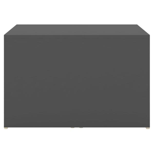 ARDEBO.de - 3-tlg. Satztisch-Set Grau 60x60x38 cm Holzwerkstoff