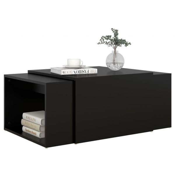 3-tlg. Satztisch-Set Grau 60x60x38 cm Holzwerkstoff
