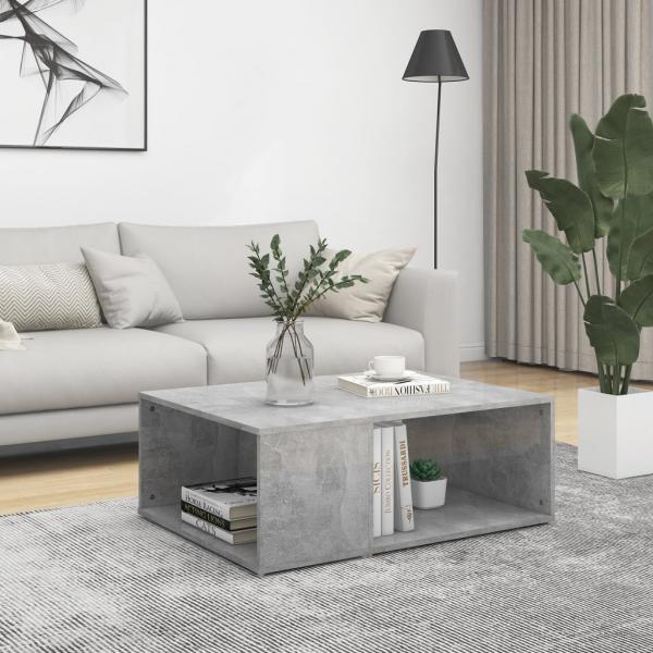 ARDEBO.de - Couchtisch Betongrau 90x67x33 cm Holzwerkstoff