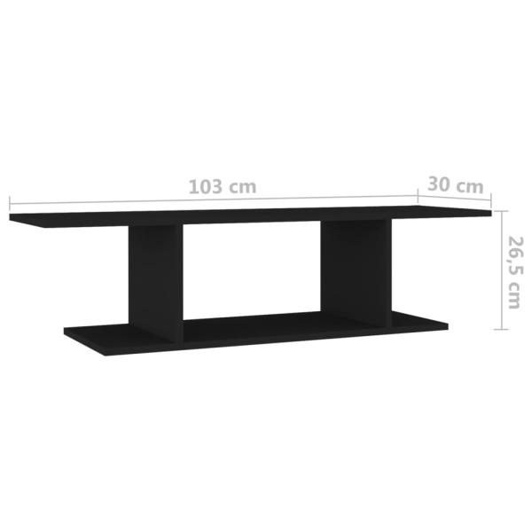 ARDEBO.de - TV-Wandschrank Schwarz 103x30x26,5 cm