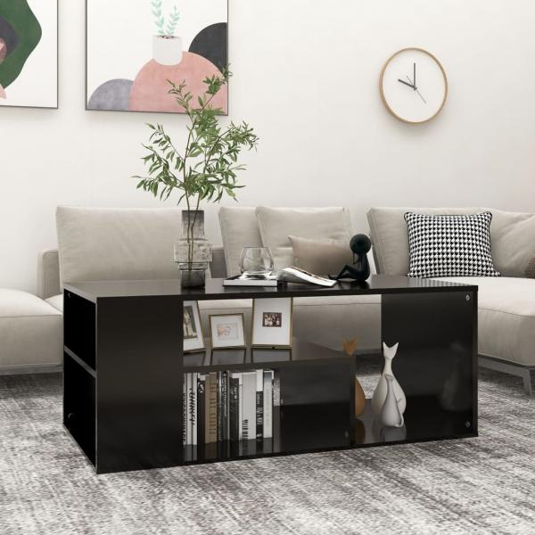 ARDEBO.de - Couchtisch Schwarz 100x50x40 cm Holzwerkstoff