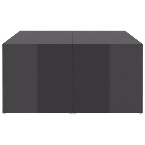 Couchtische 4 Stk. Hochglanz-Grau 33x33x33 cm Holzwerkstoff