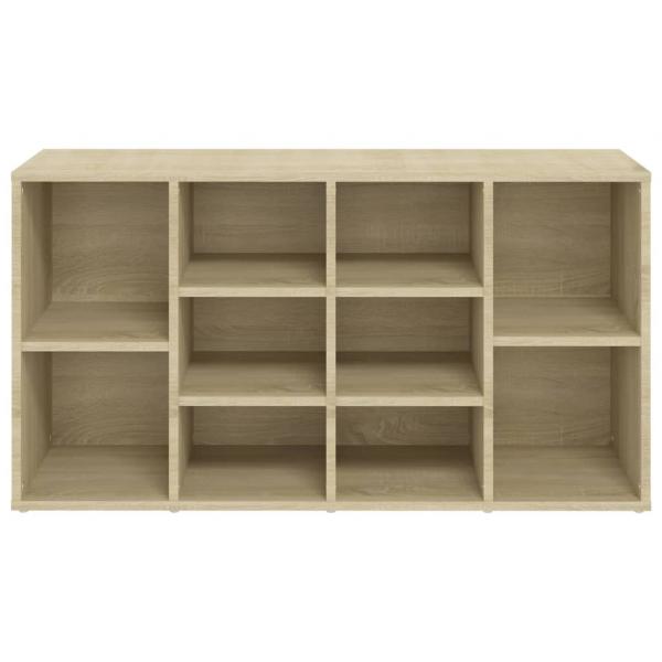 Schuhbank Sonoma-Eiche 103x30x54,5 cm Holzwerkstoff