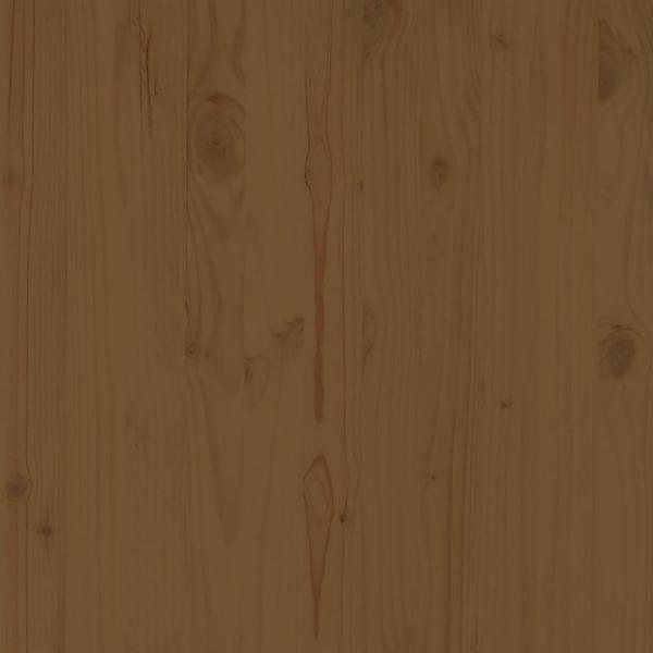 Garten-Mittelsofas 3 Stk. Honigbraun Massivholz Kiefer