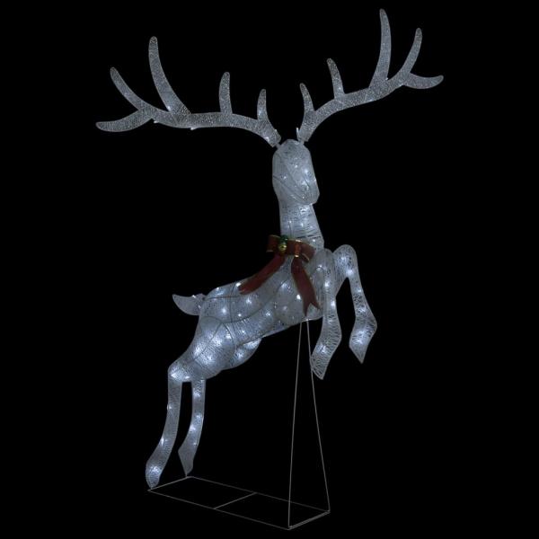 LED-Rentier Fliegend Weihnachtsdeko 120 LEDs Weiß Kaltweiß