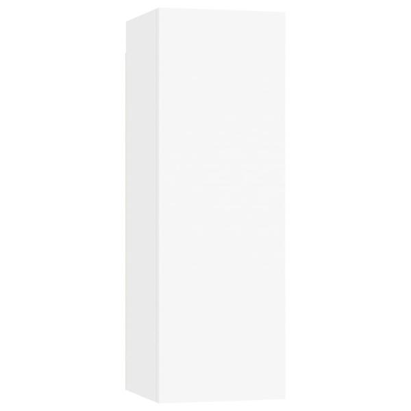 10-tlg. TV-Schrank-Set Weiß Holzwerkstoff