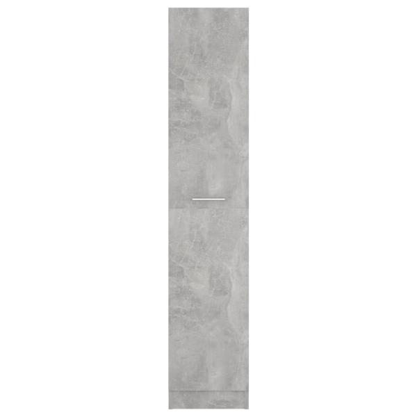 ARDEBO.de - Apothekerschrank Betongrau 30x42,5x150 cm Holzwerkstoff